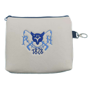 Leatherette Zipper Valuables Bag w/ Clip