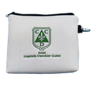 Leatherette Zipper Valuables Bag w/ Clip