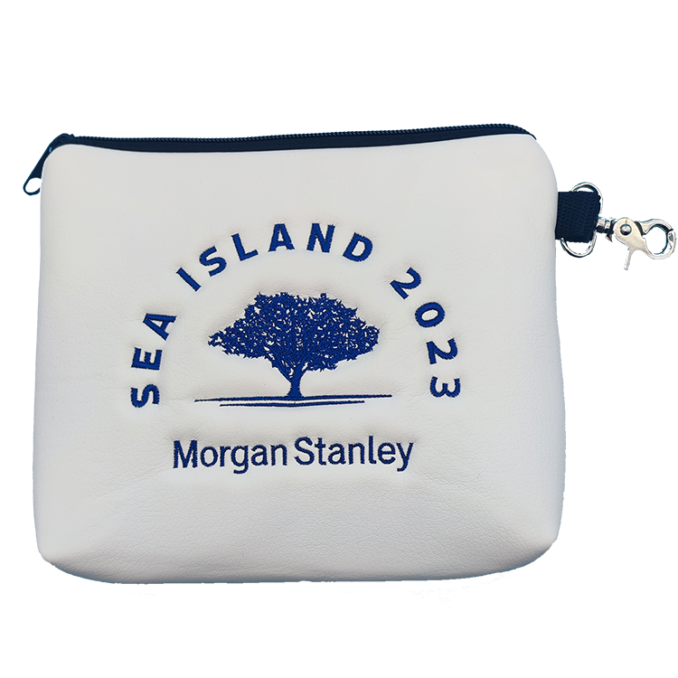 Leatherette Zipper Valuables Bag w/ Clip