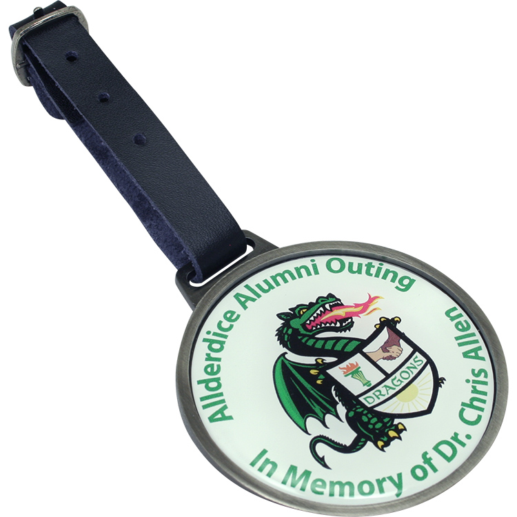 Round Metal Bag Tag