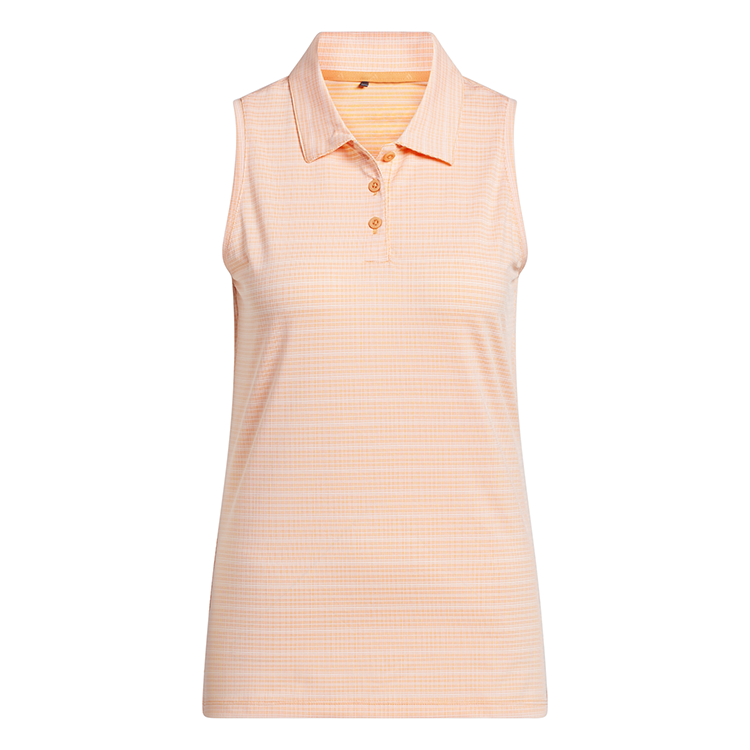 adidas Ladies Ultimate365 Jacquard Sleeveless Polo