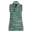 adidas Ladies Performance Stripe Sleeveless Polo