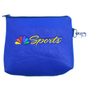 Leatherette Zipper Valuables Bag w/ Clip