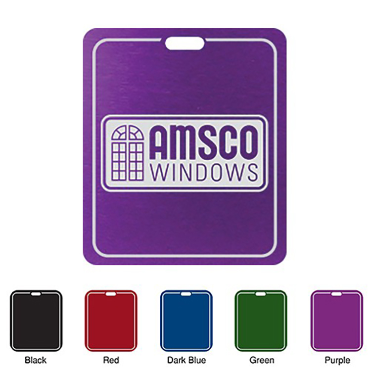 Laser Engraved Rectangle Bag Tag 