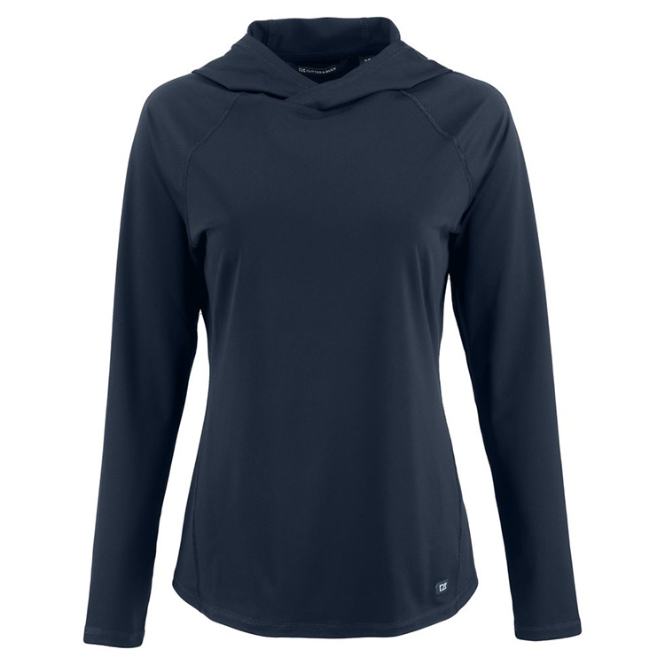 Cutter and Buck Ladies Prospect Recycled Hooded Pullover