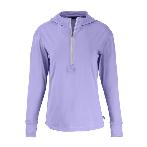 [LCK00115] Cutter and Buck Ladies Daybreak Eco Recycled Half Zip Hoodie