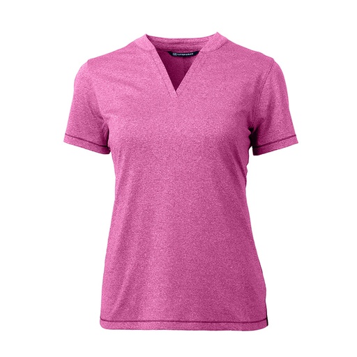 [LCK00153] Cutter and Buck Ladies Forge Heathered Stretch Blade Top