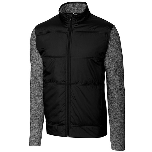 [MCK09406] Cutter and Buck Stealth Hybrid Quilted Full Zip Windbreaker Jacket