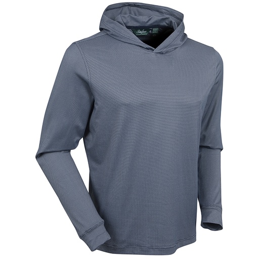 [BJ482501] Bobby Jones Performance Jacquard Dash Long Sleeve Hoodie
