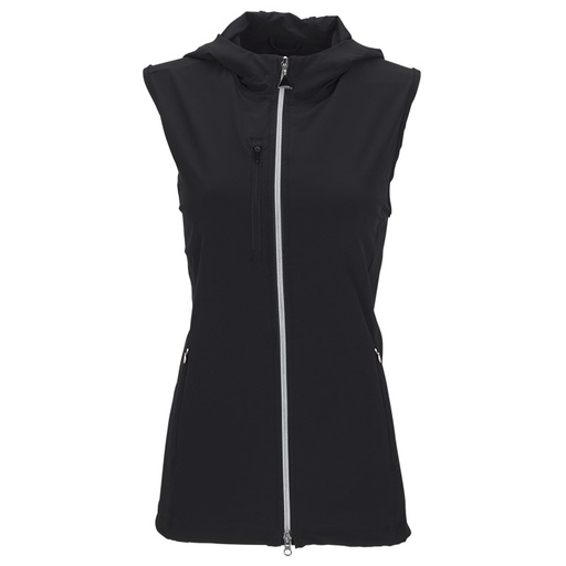 [WNS0J360-BLK] Greg Norman Ladies Windbreaker Full-Zip Vest
