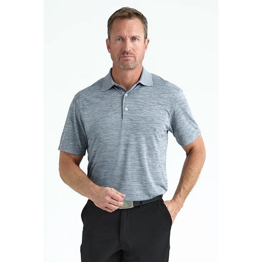 [898] Bermuda Sands Steam Striated Short Sleeve Polo