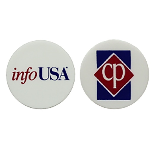 [2QBM56] Quarter Size Marker with Two Color Logo