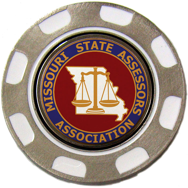 White Metal Poker Chip