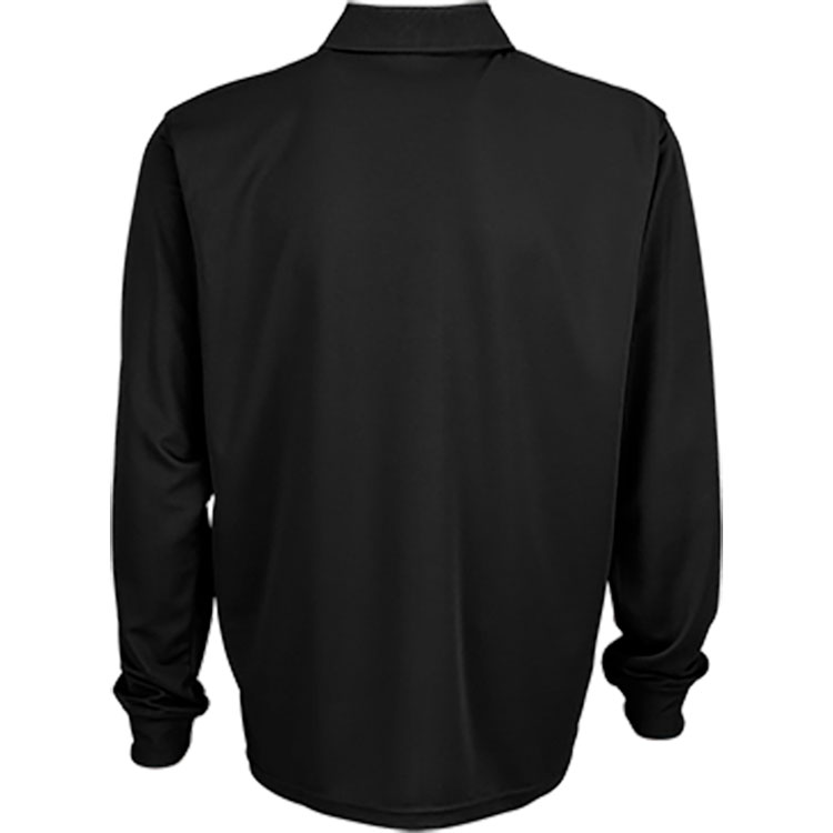 Vansport Omega Long Sleeve Solid Mesh Tech Polo*