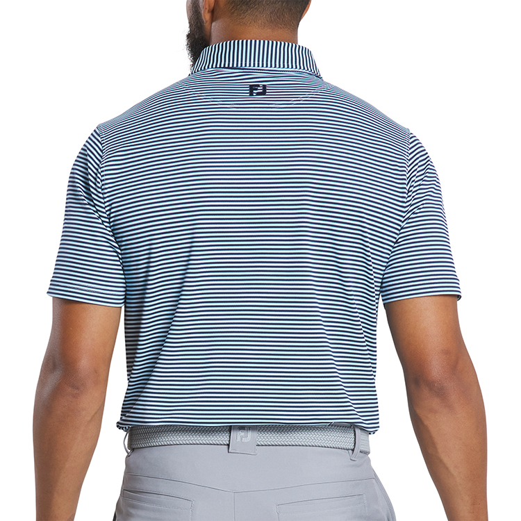 FootJoy MultiStripe Stretch Pique Polo - Athletic Fit