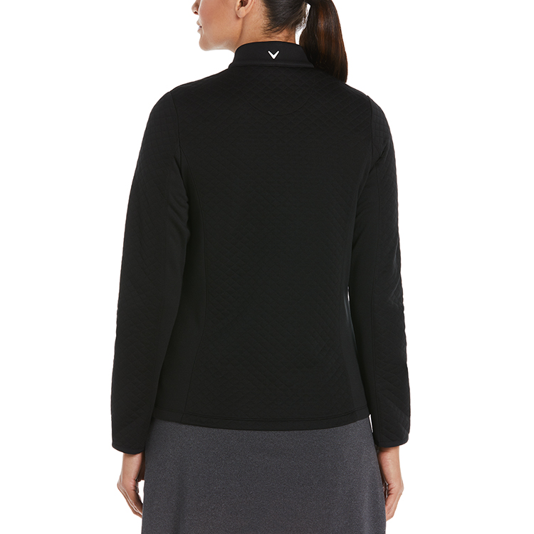 Callaway Ladies Diamond Quilted Fleece 1/4-Zip**