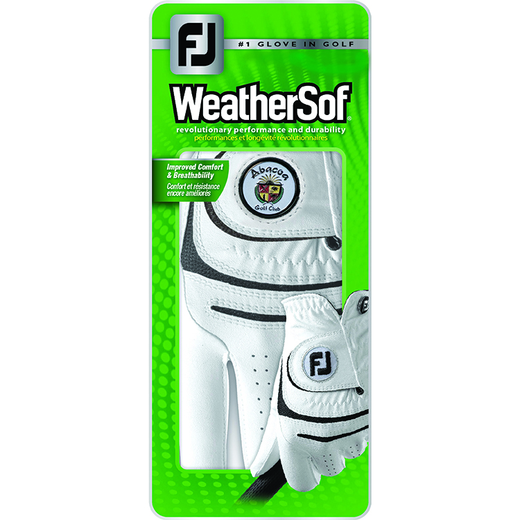 FootJoy WeatherSof Q Mark Glove With Hand Painted Ball Marker