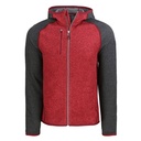 cardinal red heather/charcoal heather (MCO00089-CACH)