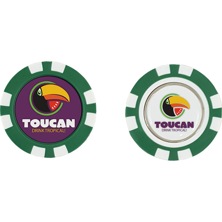 Plastic Poker Chip (Removable Ball Marker)*