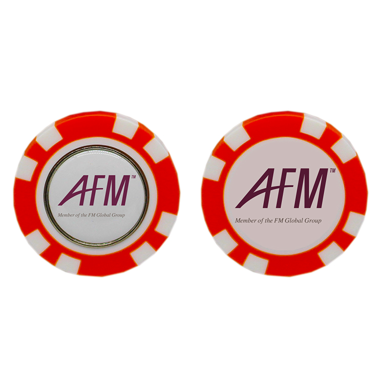 Plastic Poker Chip (Removable Ball Marker)*