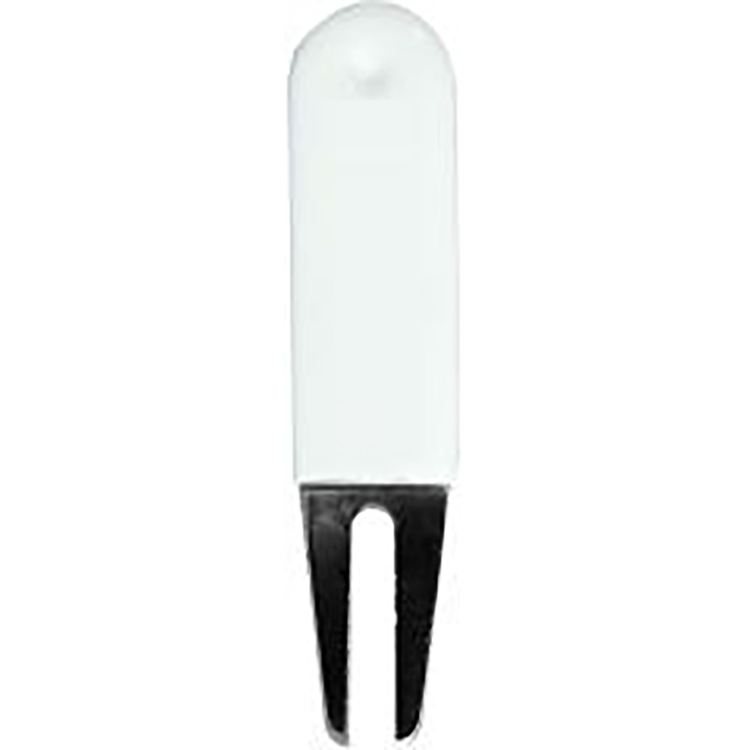 Rubber Coated Bent Divot Tool White