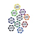 Resin Domed Poker Chip Colors