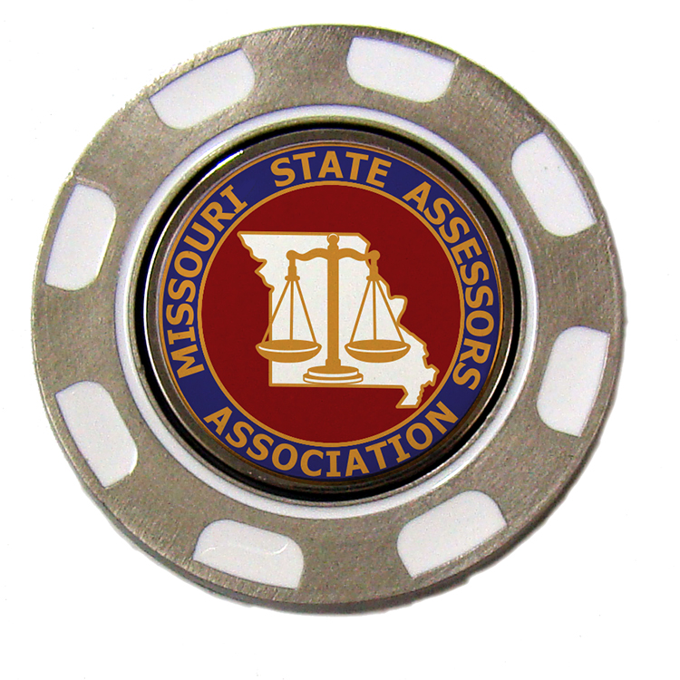 White Metal Poker Chip