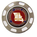 White Metal Poker Chip