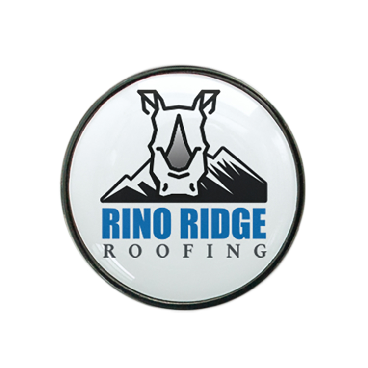 Resin Domed Ball Marker- Smoked Nickel