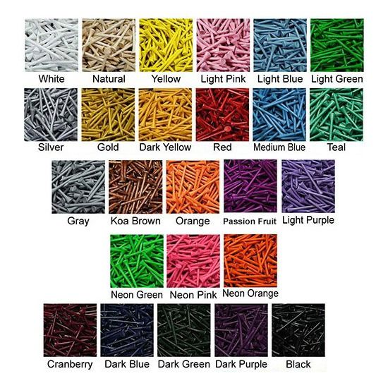 Golf Tee Combo Pack (10 tees, 2 ball markers)