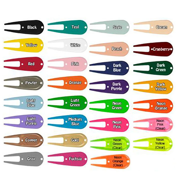 Golf Tee Combo Pack (4 Tees, 1 Ball Marker, 1 Divot Tool)