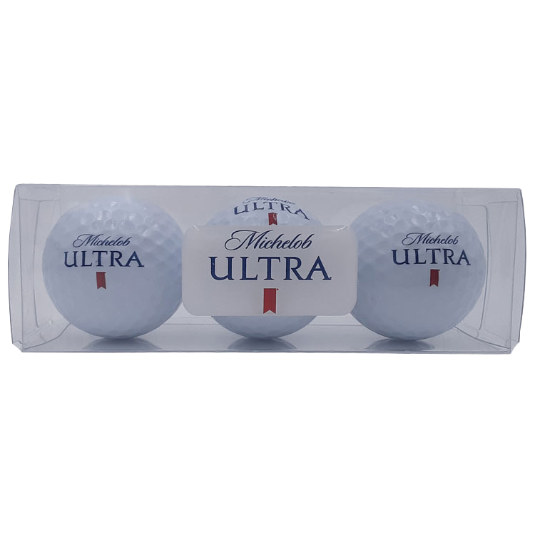 3-Ball Clear Sleeve With Custom Golf Balls**