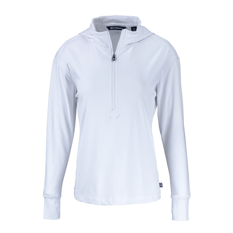Cutter and Buck Ladies Daybreak Eco Recycled Half Zip Hoodie