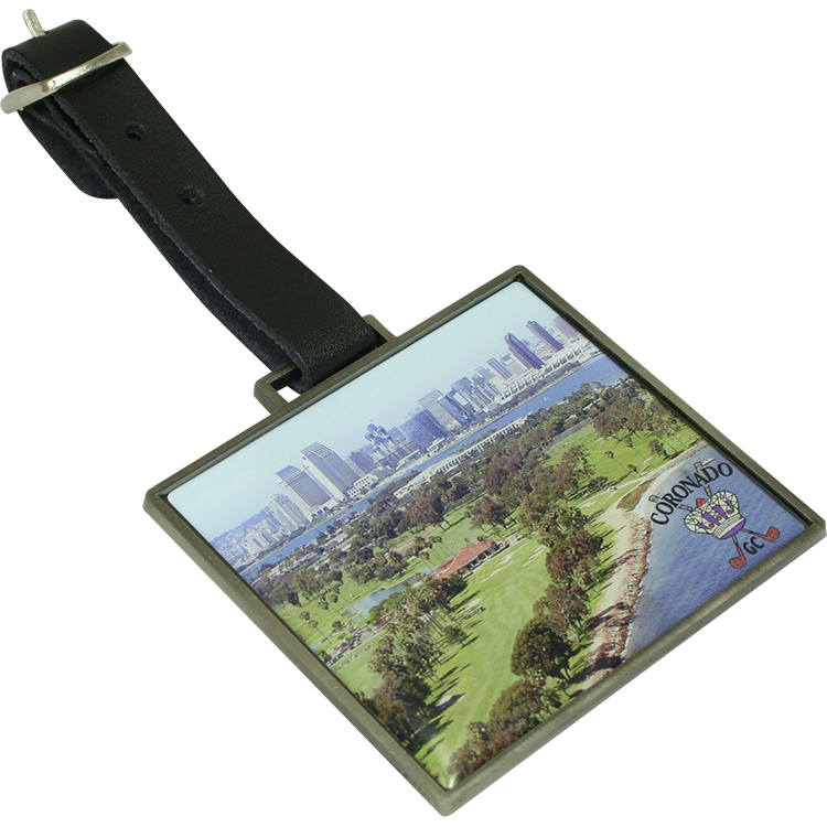 Rectangular Metal Bag Tag**