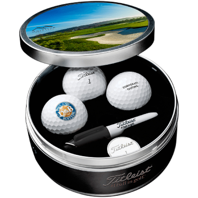 Titleist 3-Ball Tin Custom Lid