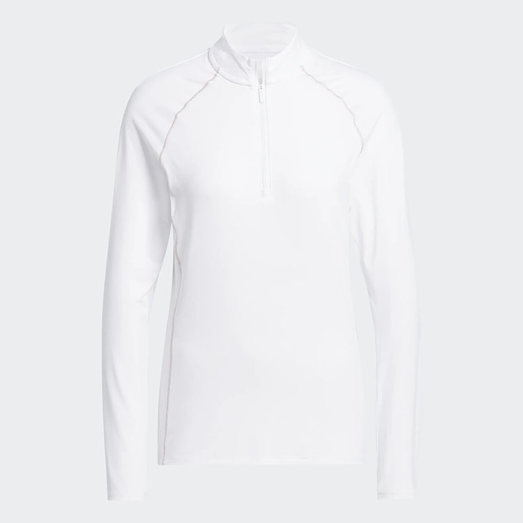 adidas Ladies Ultimate365 Solid Quarter Zip Mock**