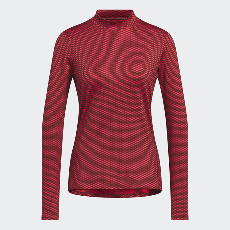 adidas Ladies Beyond the Course Two-Tone Mesh Mock**