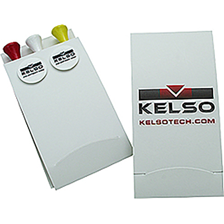 Golf Tee Matchbook (3) 3 1/4" tees, 2 markers