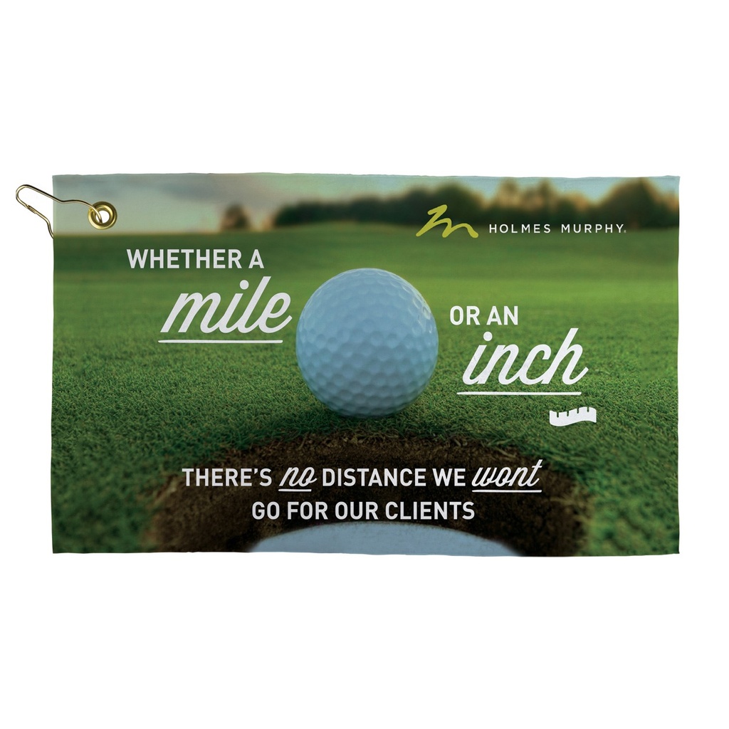 Subli-Plush Microfiber Velour Golf Towel (11"x 18")