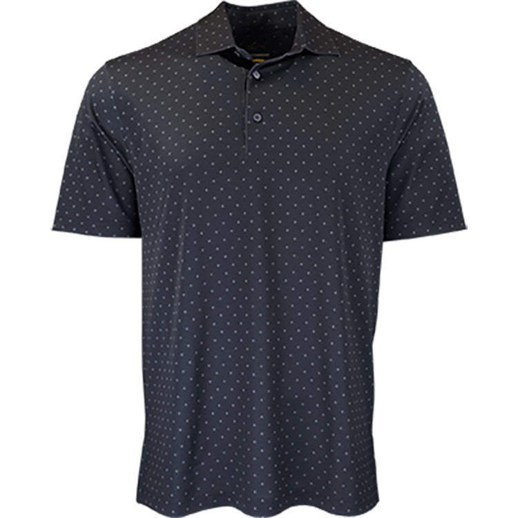 Greg Norman Micro Pique Spinner Print Polo*