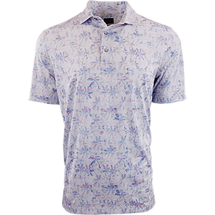 Greg Norman Crosshatch Palm ML75 Stretch Polo*