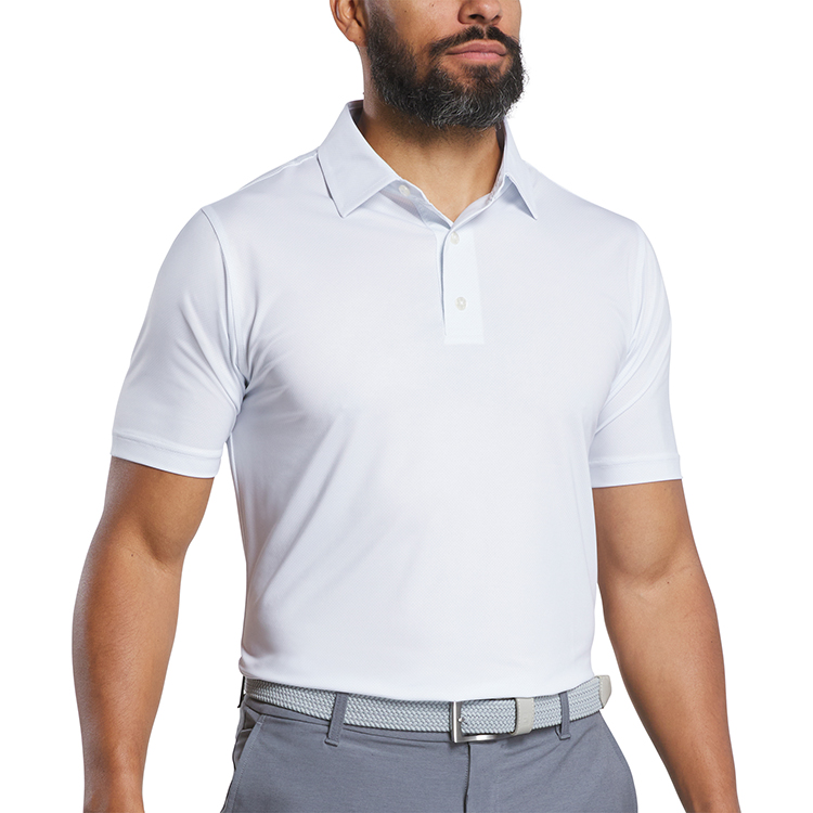 FootJoy Tonal Dot Print Lisle Polo - Athletic Fit