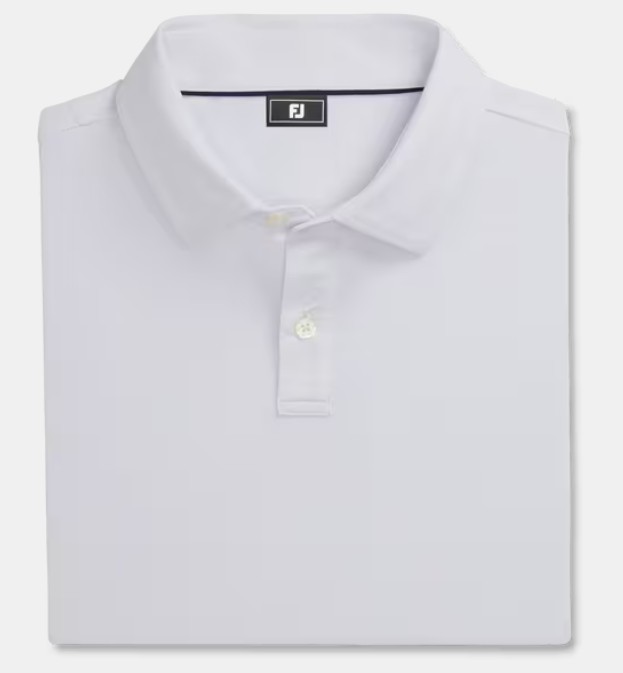 FootJoy Solid Lisle Self Collar- Athletic Fit Polo