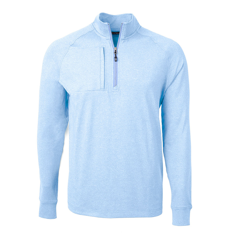 Cutter and Buck Adapt Eco Knit Heather Recycled Quarter Zip Pullover