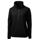 Cutter and Buck Ladies Cascade Eco Sherpa Fleece Quarter Zip Jacket