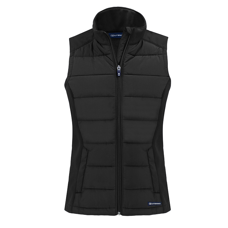 Cutter and Buck Ladies Evoke Hybrid Eco Softshell Recycled Full Zip Vest