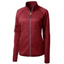 Cutter and Buck Ladies Mainsail Sweater-Knit Full Zip Jacket