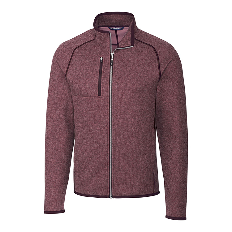 Cutter and Buck Mainsail Sweater-Knit Full Zip Jacket-