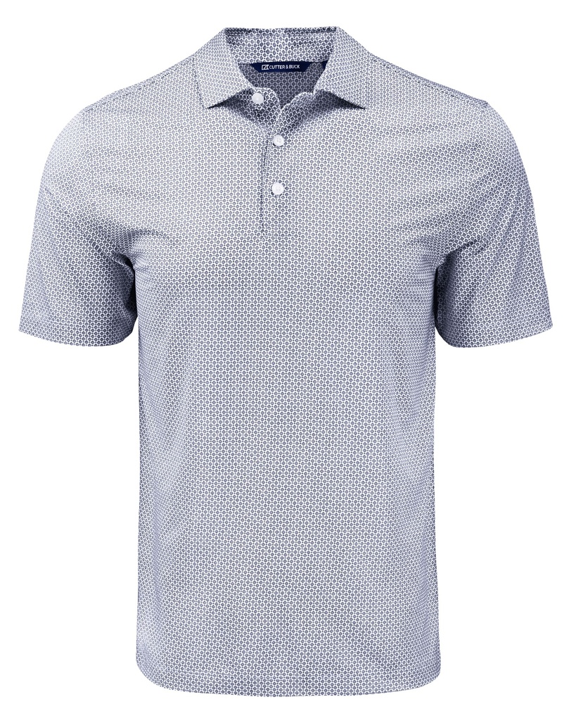 Cutter and Buck Pike Eco Diamond Dot Print Recycled Polo Men's Big and Tall-