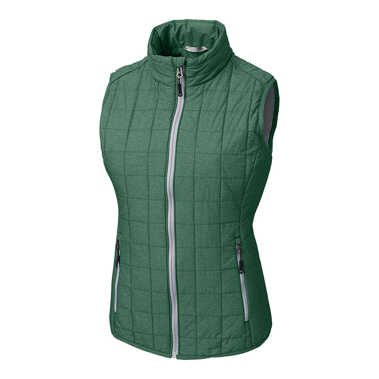 Cutter and Buck Ladies Rainier PrimaLoft® Eco Insulated Full Zip Puffer Vest